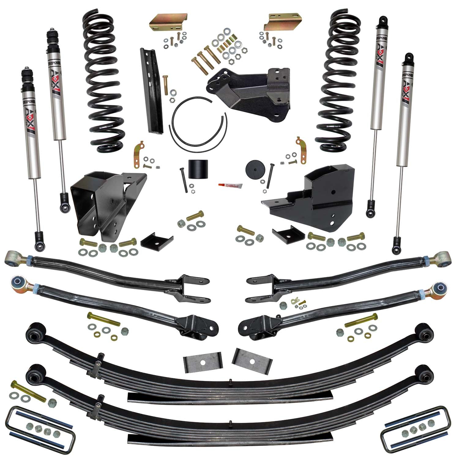 4 In. Suspension Lift Kit With ADX M2.0 Aluminum Monotube Shocks.