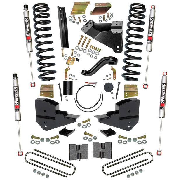 6 In. Suspension Lift Kit With Front Coils; Rear Blocks;/M95 Monotube Shocks.