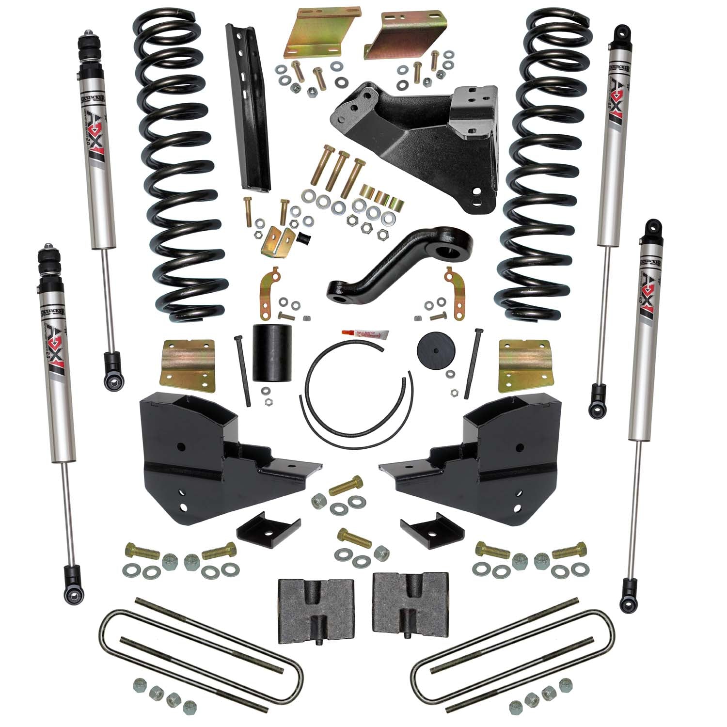6 In. Suspension Lift Kit With ADX M2.0 Aluminum Monotube Shocks.