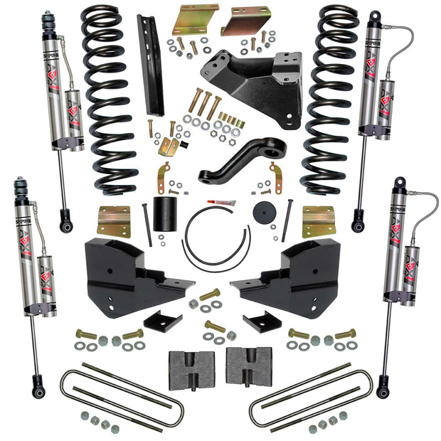 6 In. Lift Kit With Coils; Blocks; And ADX 2.0 Remote Reservoir Shocks.