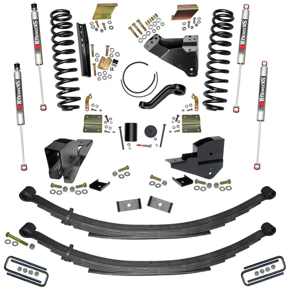 6 In. Lift Kit With Front Coils  Rear Leaf Springs  & M95 Monotube Shocks.