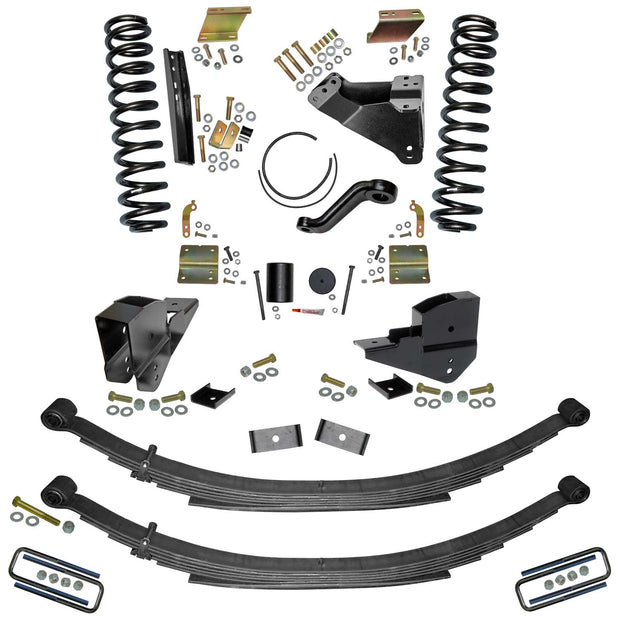 6 In. Lift Kit With Front Coils And Rear Leaf Springs.