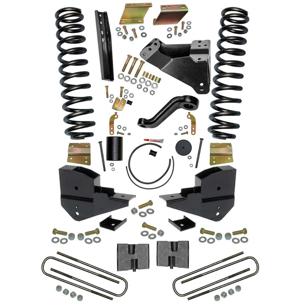 6 In. Suspension Lift Kit With Front Coils And Rear Blocks.