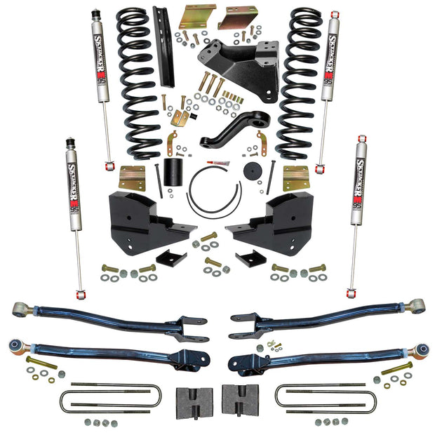 6 In. Suspension Lift Kit With 4-Link Conversion And M95 Monotube Shocks.