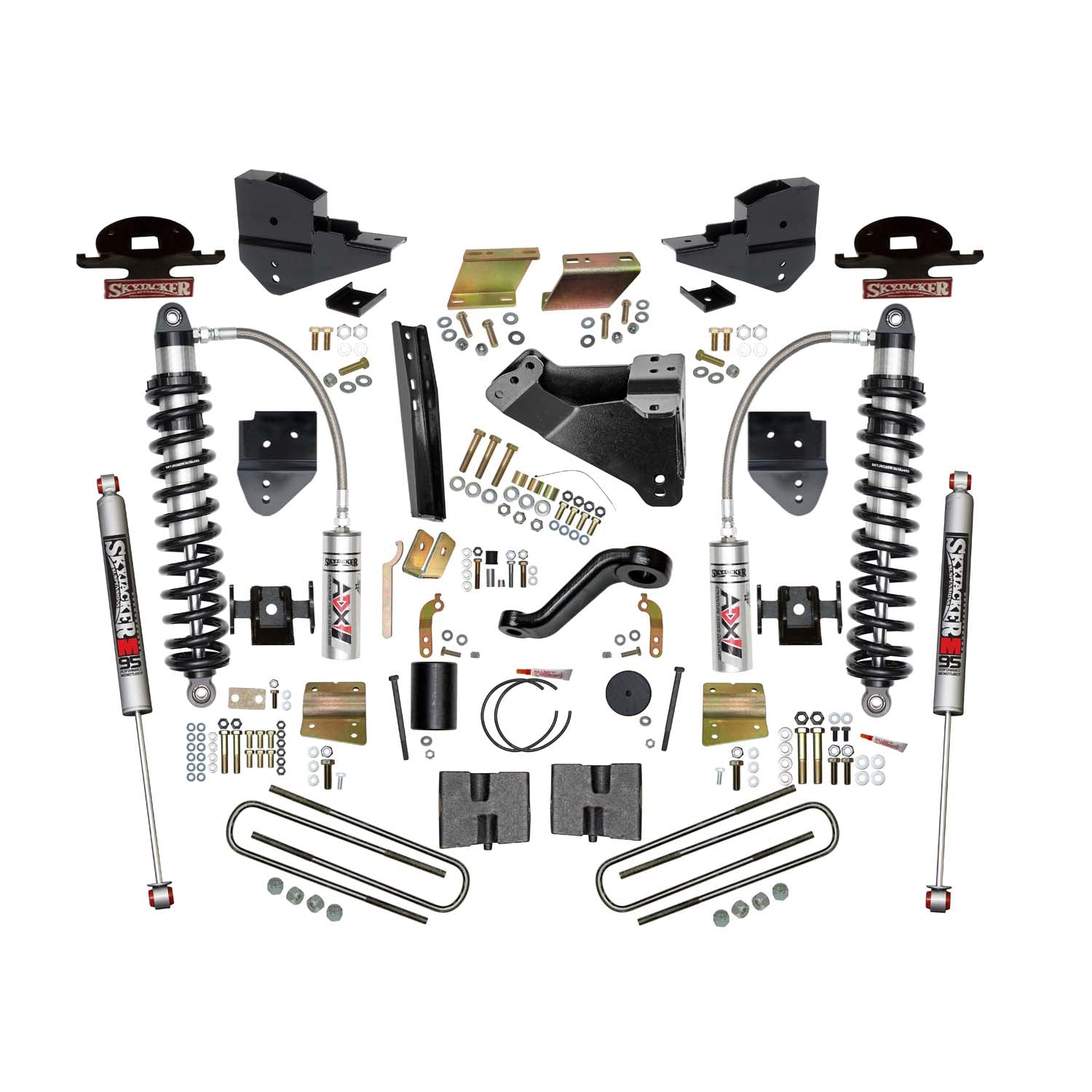 6 In. ADX 2.5 Coilover Suspension Lift Kit With M95 Monotube Shocks.