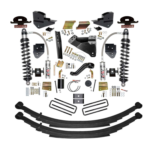 6 In. ADX 2.5 Remote Reservoir Coilover Suspension Lift Kit With Rear Springs.