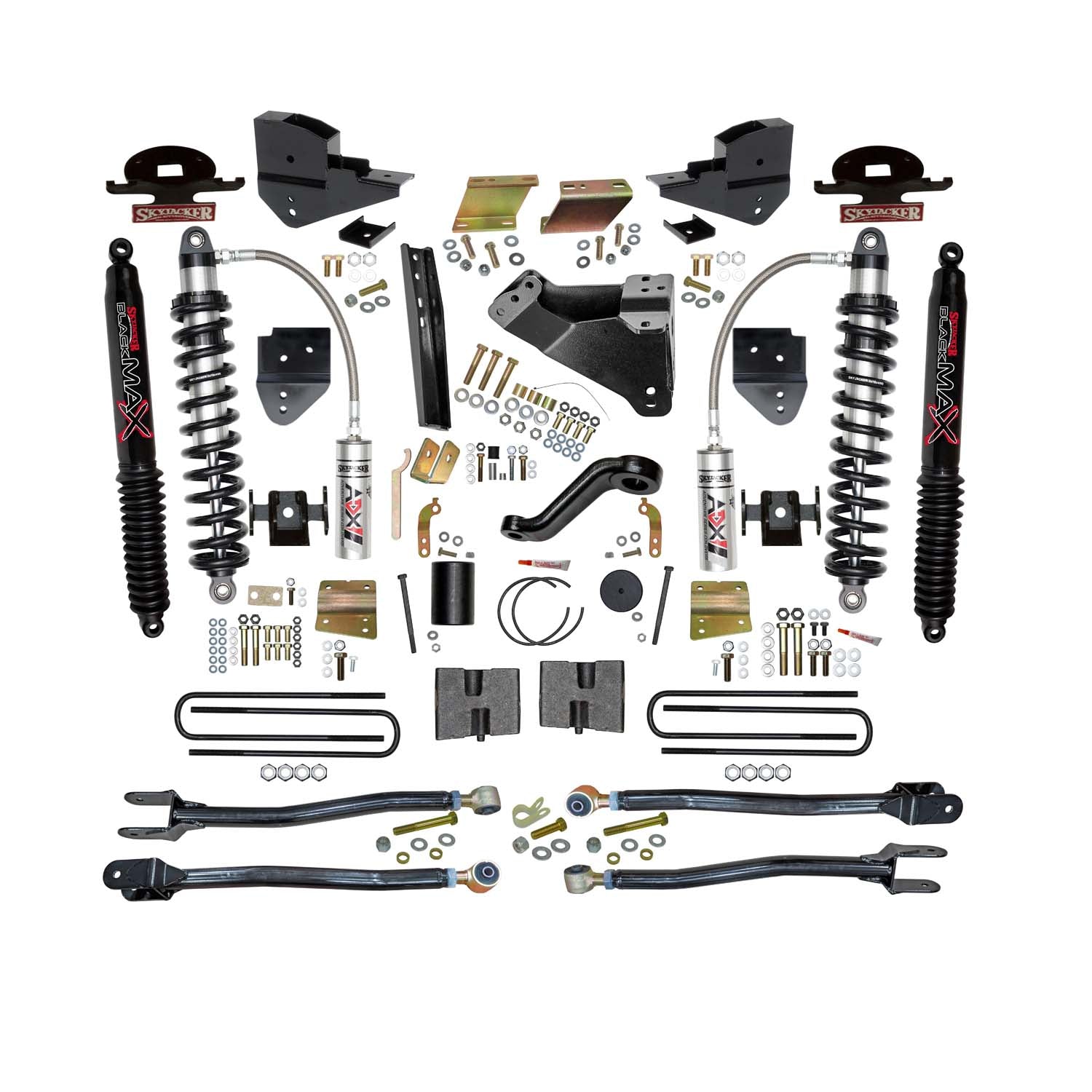 6 In. ADX 2.5 Coilover Suspension Lift Kit With  4-Link Conversion.