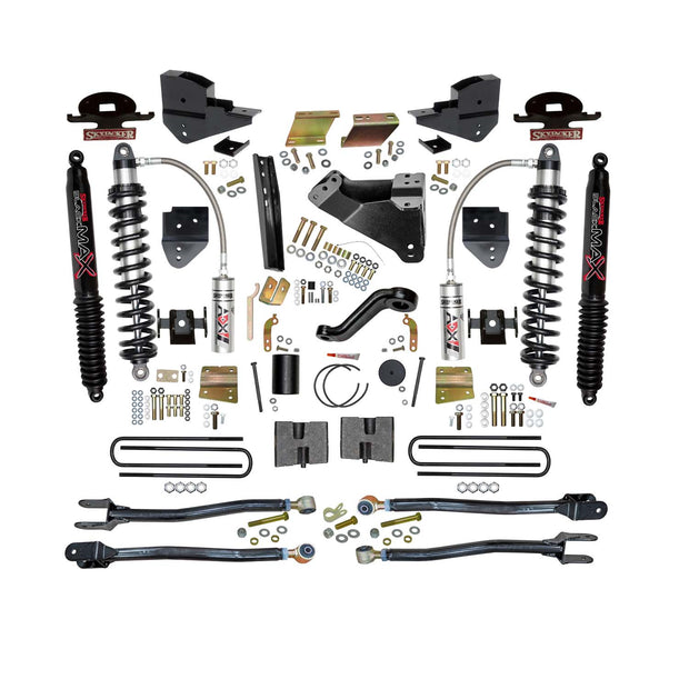 6 In. ADX 2.5 Coilover Suspension Lift Kit With  4-Link Conversion.