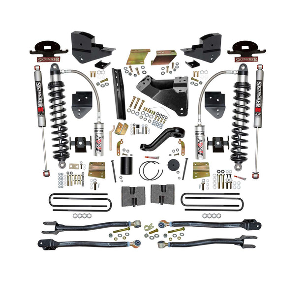 6 In. ADX 2.5 Coilover Suspension Lift Kit With  4-Link Conversion.