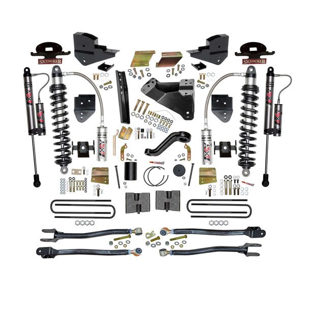 6 In. ADX 2.5 Coilover Suspension Lift Kit With  4-Link Conversion.
