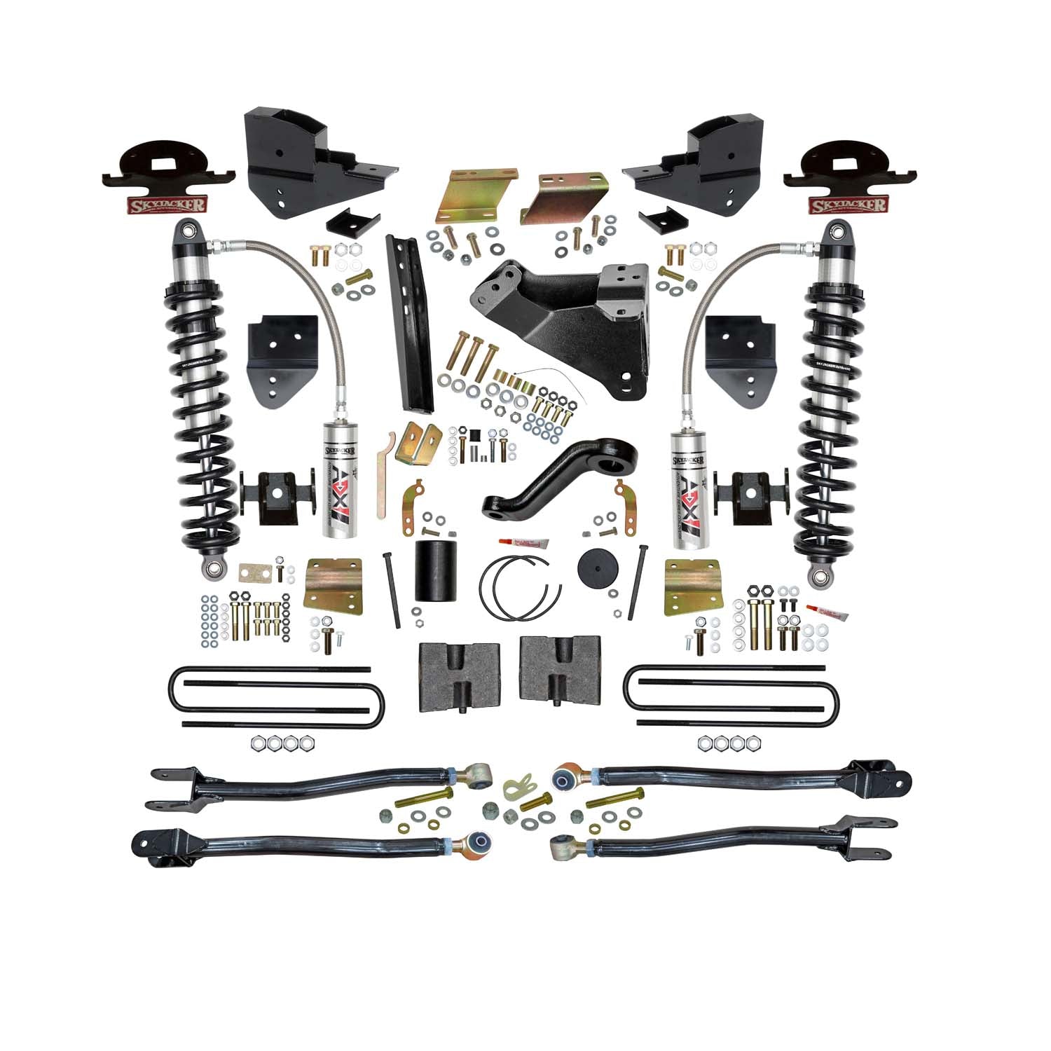 6 In. ADX 2.5 Coilover Suspension Lift Kit With  4-Link Conversion.