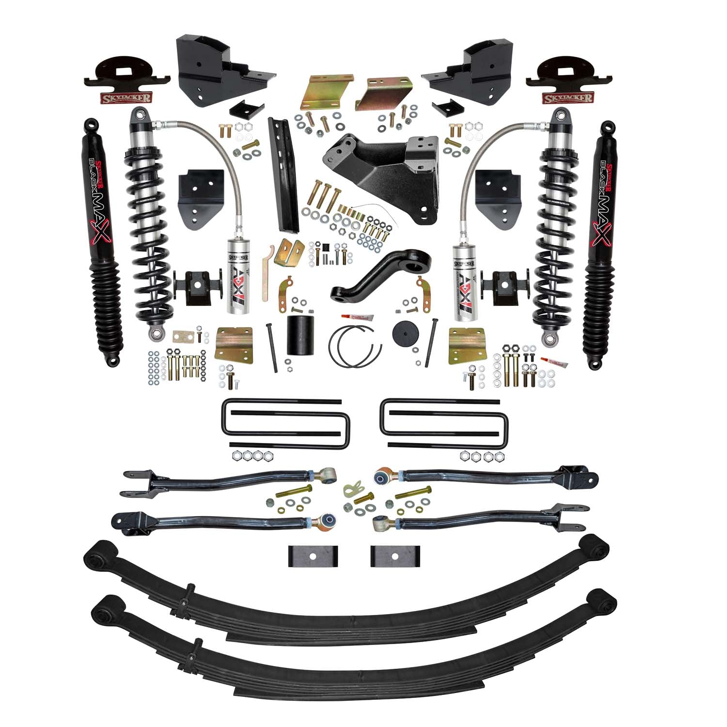 6 In. ADX 2.5 Coilover Suspension Lift Kit With Black MAX Shocks.