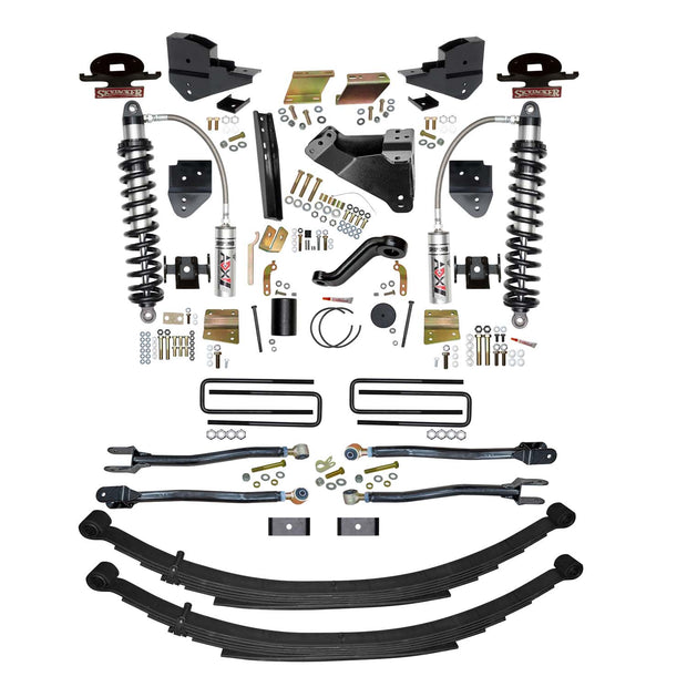 6 In. ADX 2.5 Coilover Suspension Lift Kit With 4-Link Conversion.
