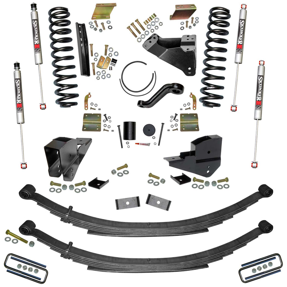 6 In. Lift Kit With Front Coils; Rear Leaf Springs;/M95 Monotube Shocks.