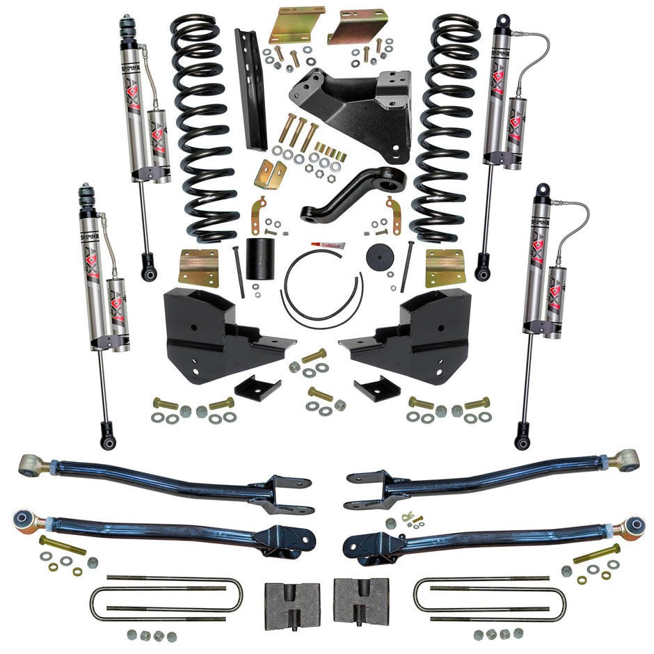 6 In. Lift Kit With 4-Link Conversion And ADX 2.0 Remote Reservoir Shocks.