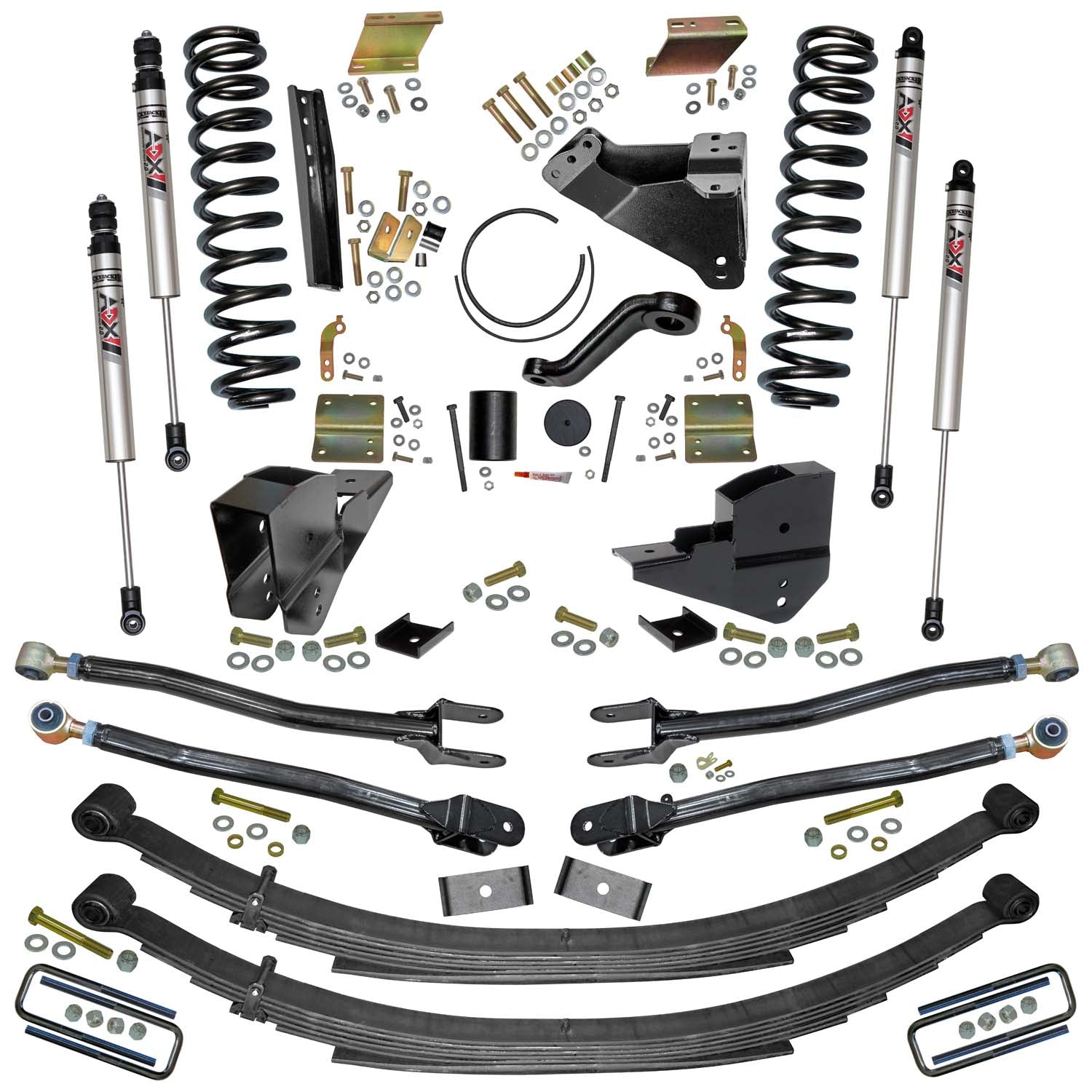 6 In. Suspension Lift Kit With ADX M2.0 Aluminum Monotube Shocks.