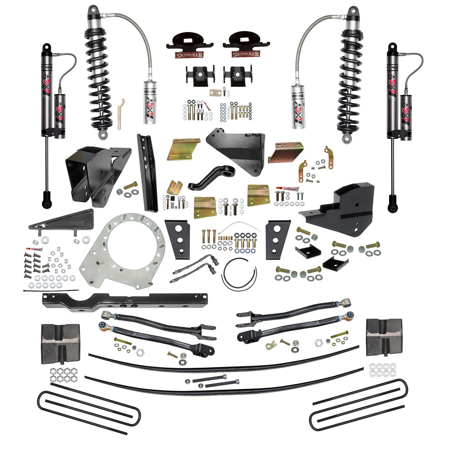 8.5 In. ADX 2.5 Coilover Lift Kit With 4-Link Conversion And ADX 2.0 Shocks
