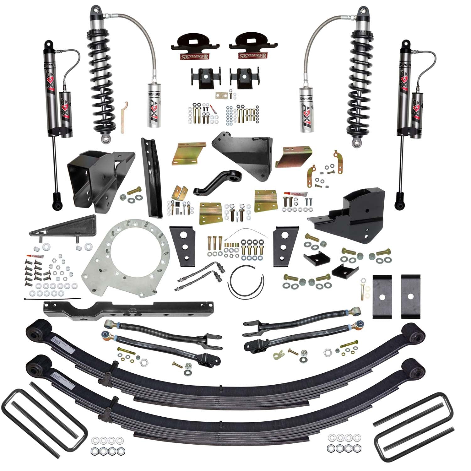 8.5 In. ADX 2.5 Coilover Lift Kit With 4-Link Conversion And ADX 2.0 Shocks