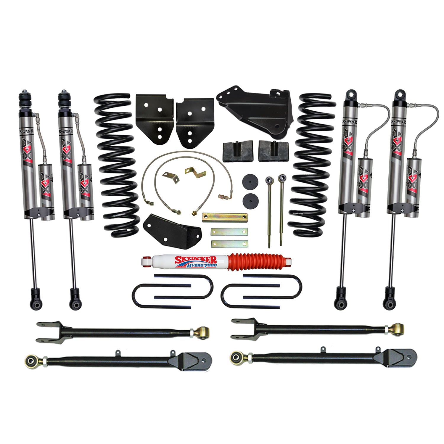 Skyjacker - 4 In. Suspension Lift Kit With ADX 2.0 Remote Reservoir Monotube Shocks. - F54024K-X