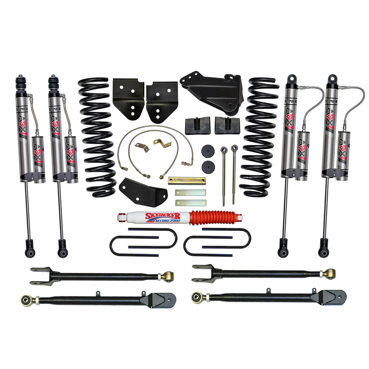 Skyjacker - 4 In. Suspension Lift Kit With ADX 2.0 Remote Reservoir Monotube Shocks. - F54024K3-X