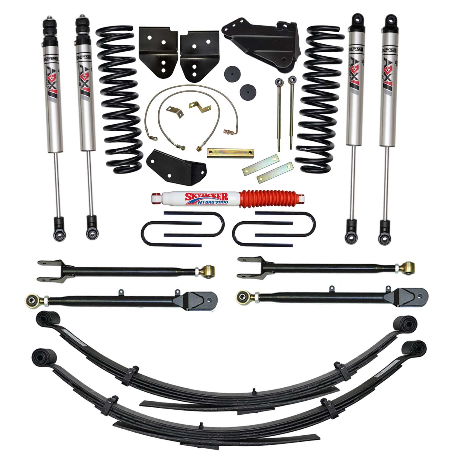4 In. Suspension Lift Kit With ADX M2.0 Aluminum Monotube Shocks.