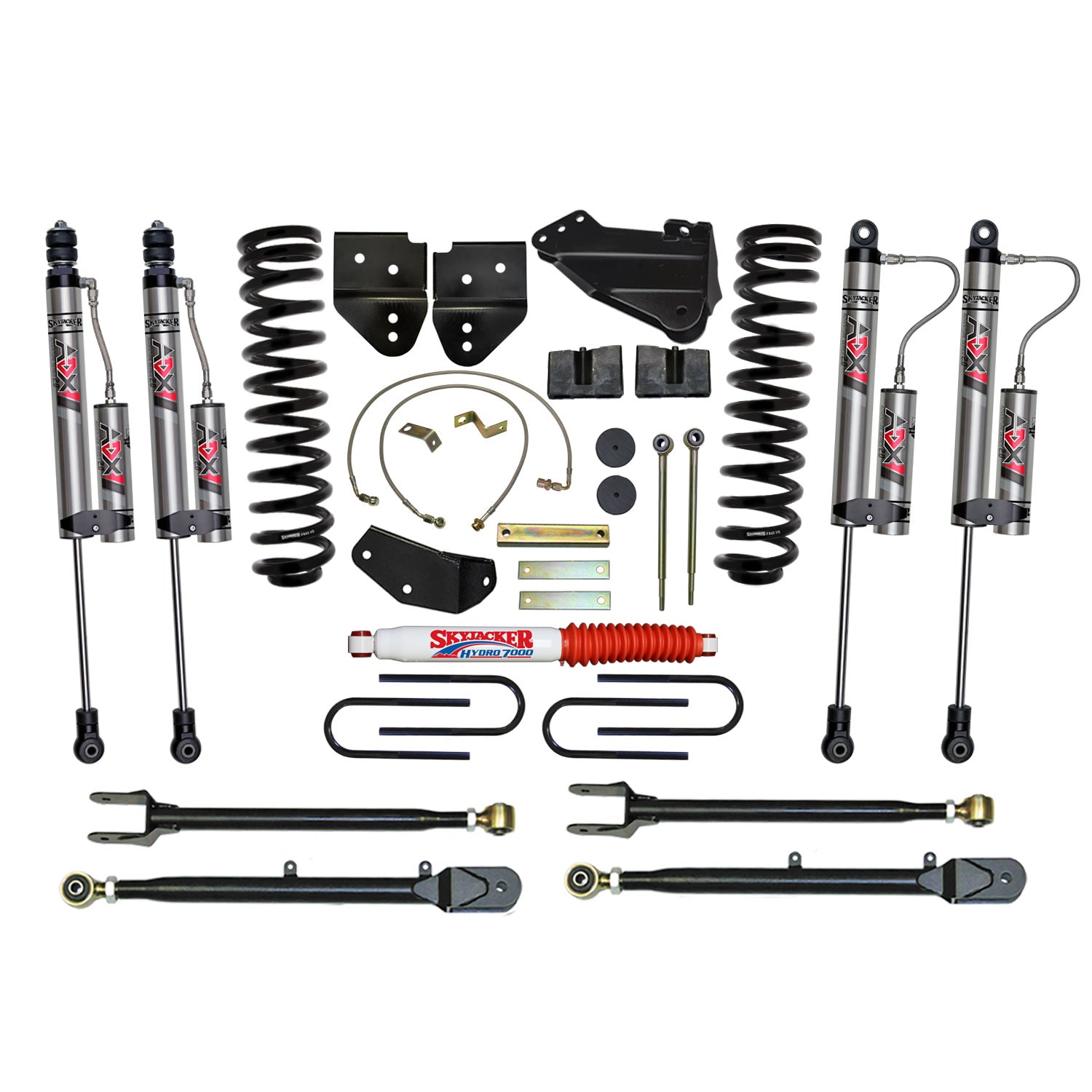 Skyjacker - 4 In. Suspension Lift Kit With ADX 2.0 Remote Reservoir Monotube Shocks. - F54524K-X