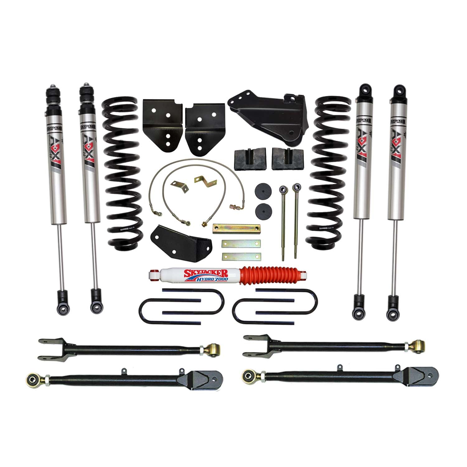 4 In. Suspension Lift Kit With ADX M2.0 Aluminum Monotube Shocks.