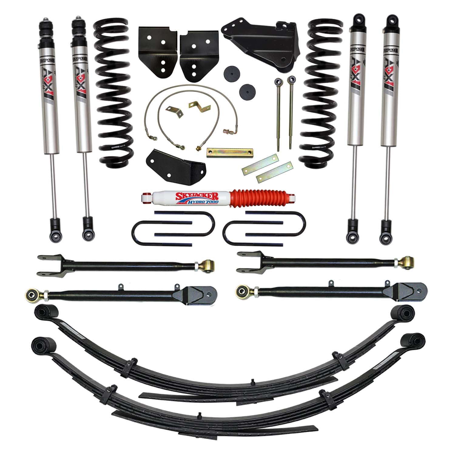 4 In. Suspension Lift Kit With ADX M2.0 Aluminum Monotube Shocks.