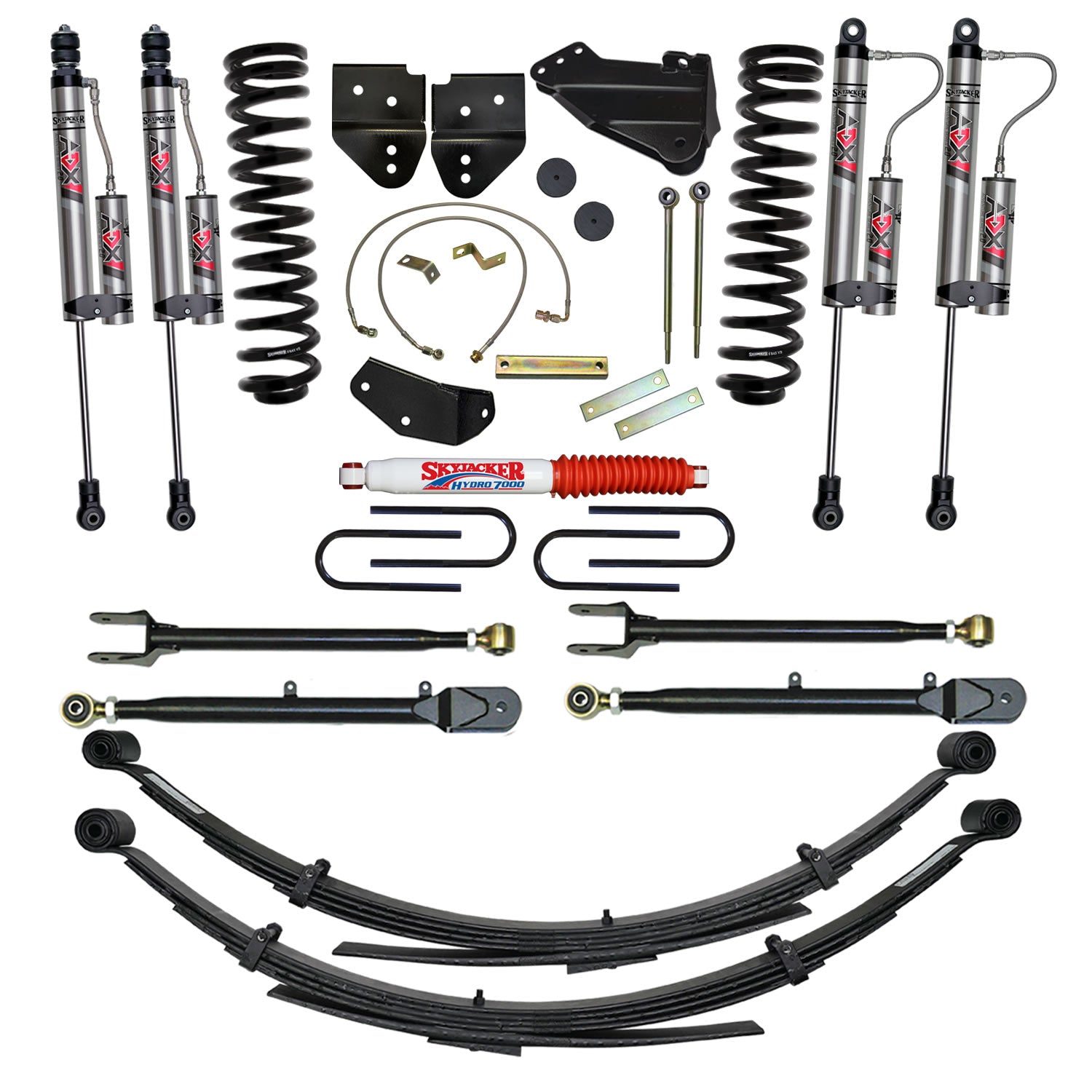 Skyjacker - 4 In. Suspension Lift System With ADX 2.0 Remote Reservoir Monotube Shocks. - F54524KS3-X