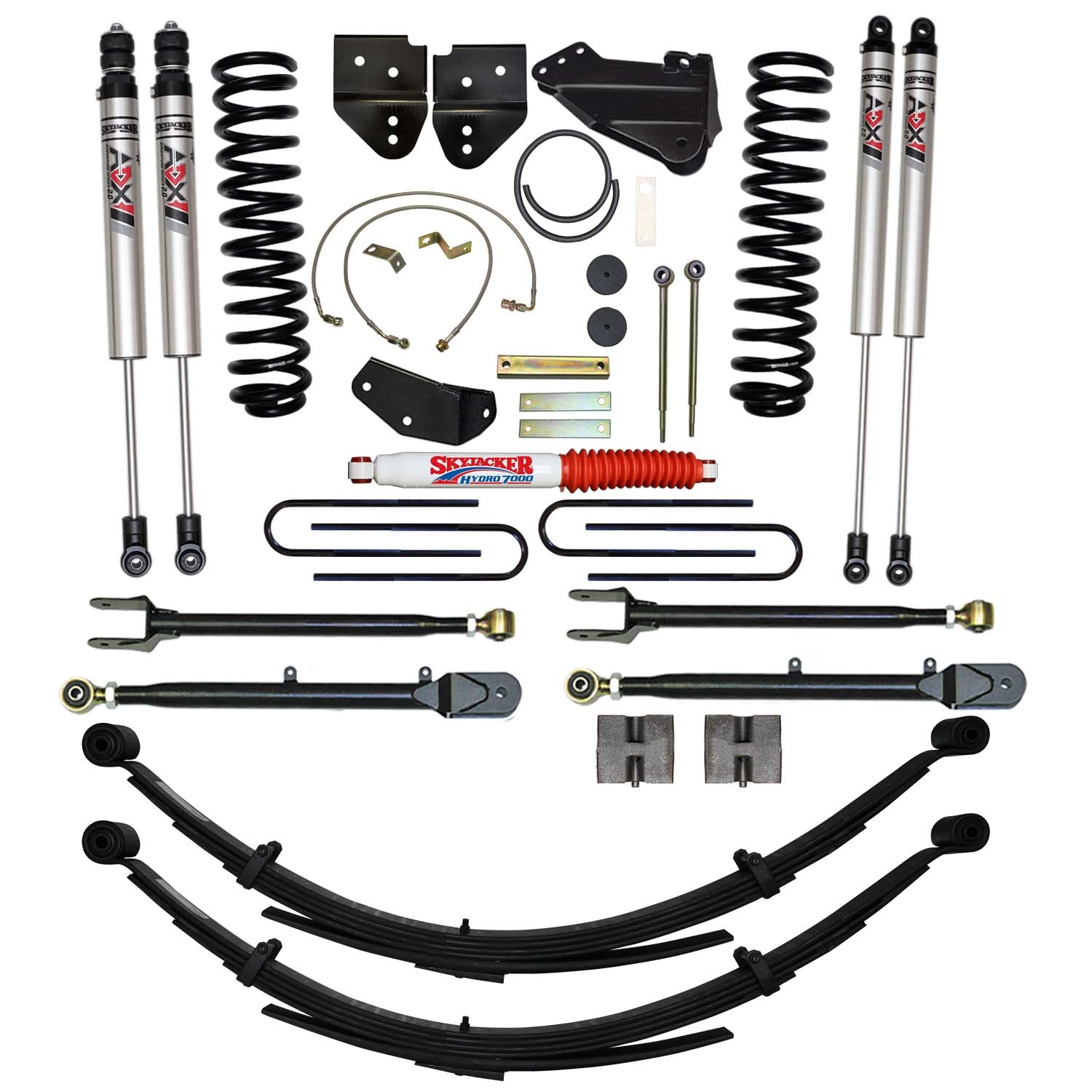 6 In. Suspension Lift Kit With ADX M2.0 Aluminum Monotube Shocks.