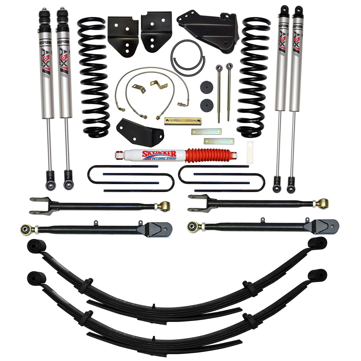 6 In. Suspension Lift Kit With ADX M2.0 Aluminum Monotube Shocks.