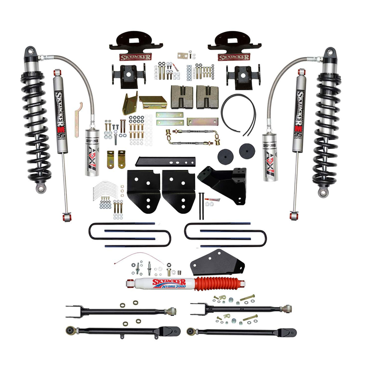 6 In. ADX 2.5 Coilover Lift Kit With 4-Link Conversion And M95 Monotube Shocks.