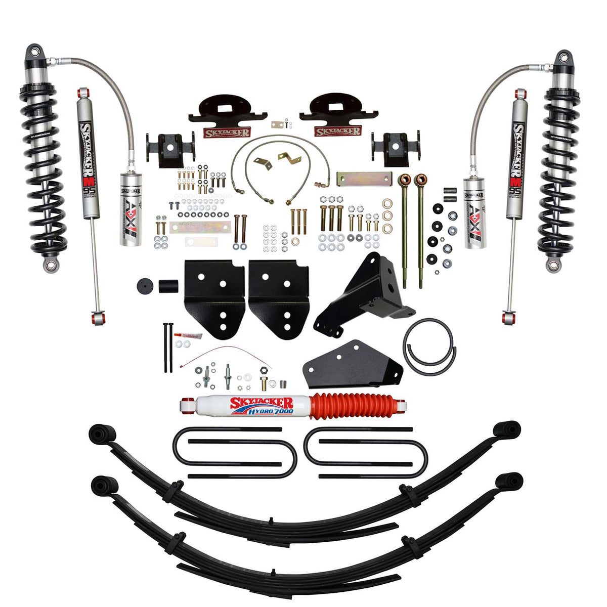 6 In. ADX 2.5 Coilover Lift Kit With 4-Link Conversion And M95 Monotube Shocks.