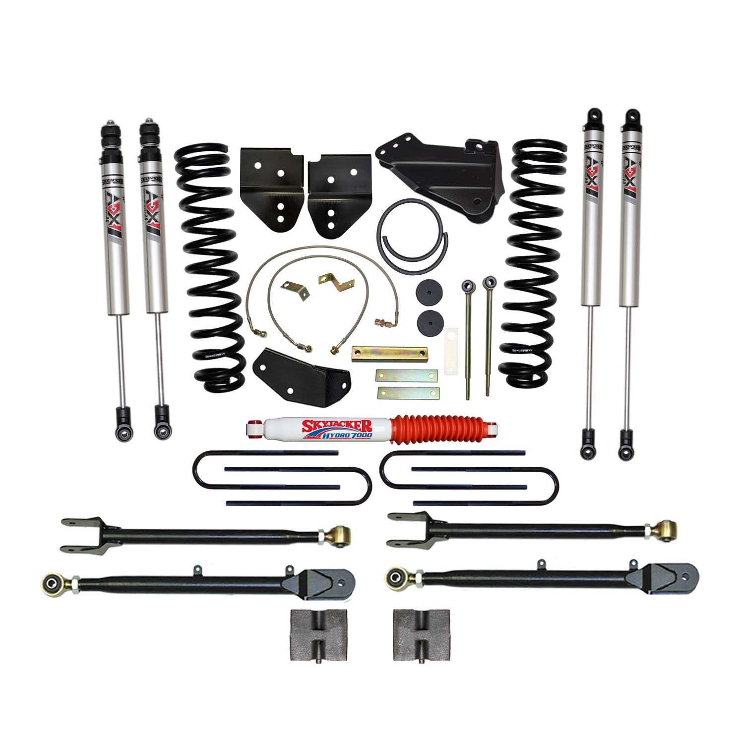 6 In. Suspension Lift Kit With ADX M2.0 Aluminum Monotube Shocks.