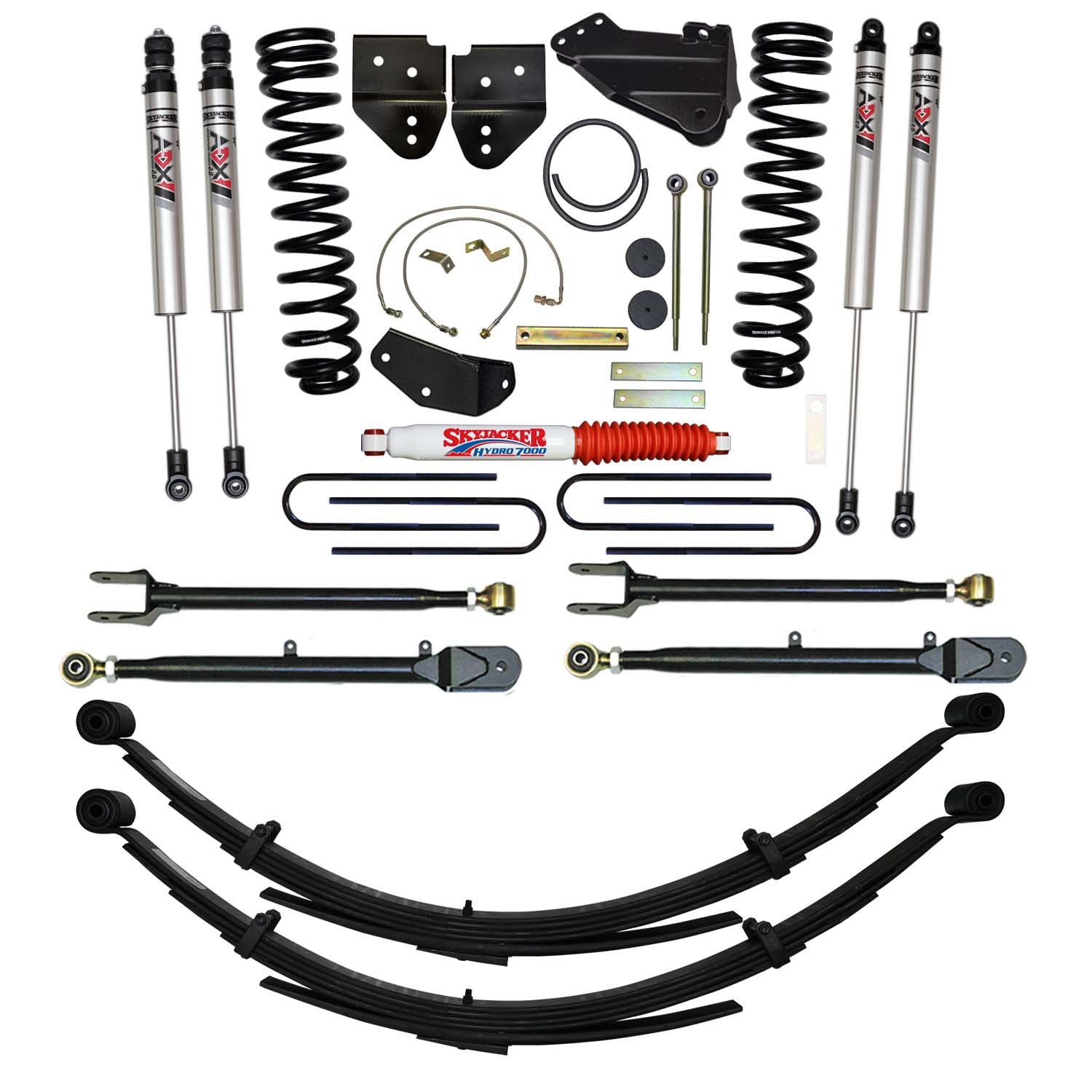 6 In. Suspension Lift Kit With ADX M2.0 Aluminum Monotube Shocks.