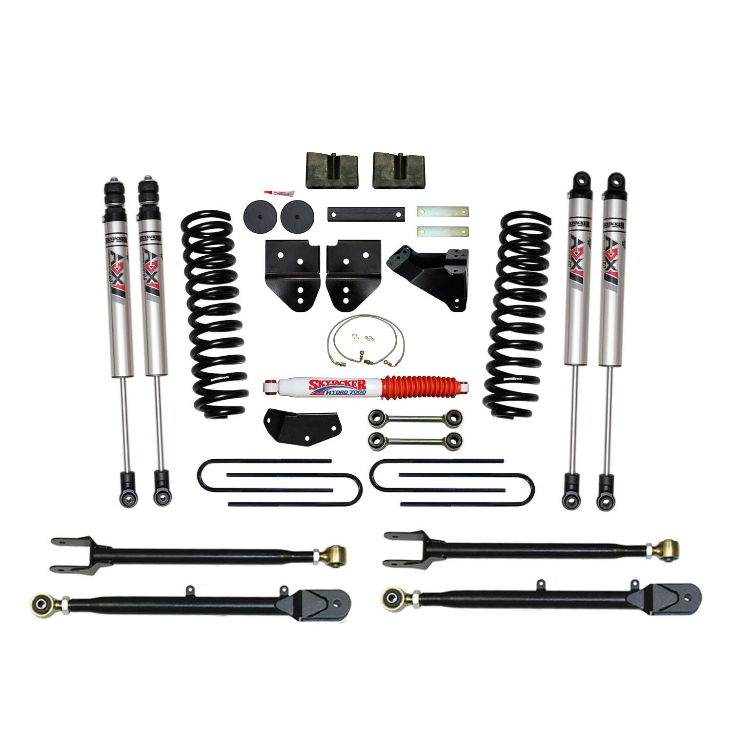 4 In. Suspension Lift Kit With ADX M2.0 Aluminum Monotube Shocks.