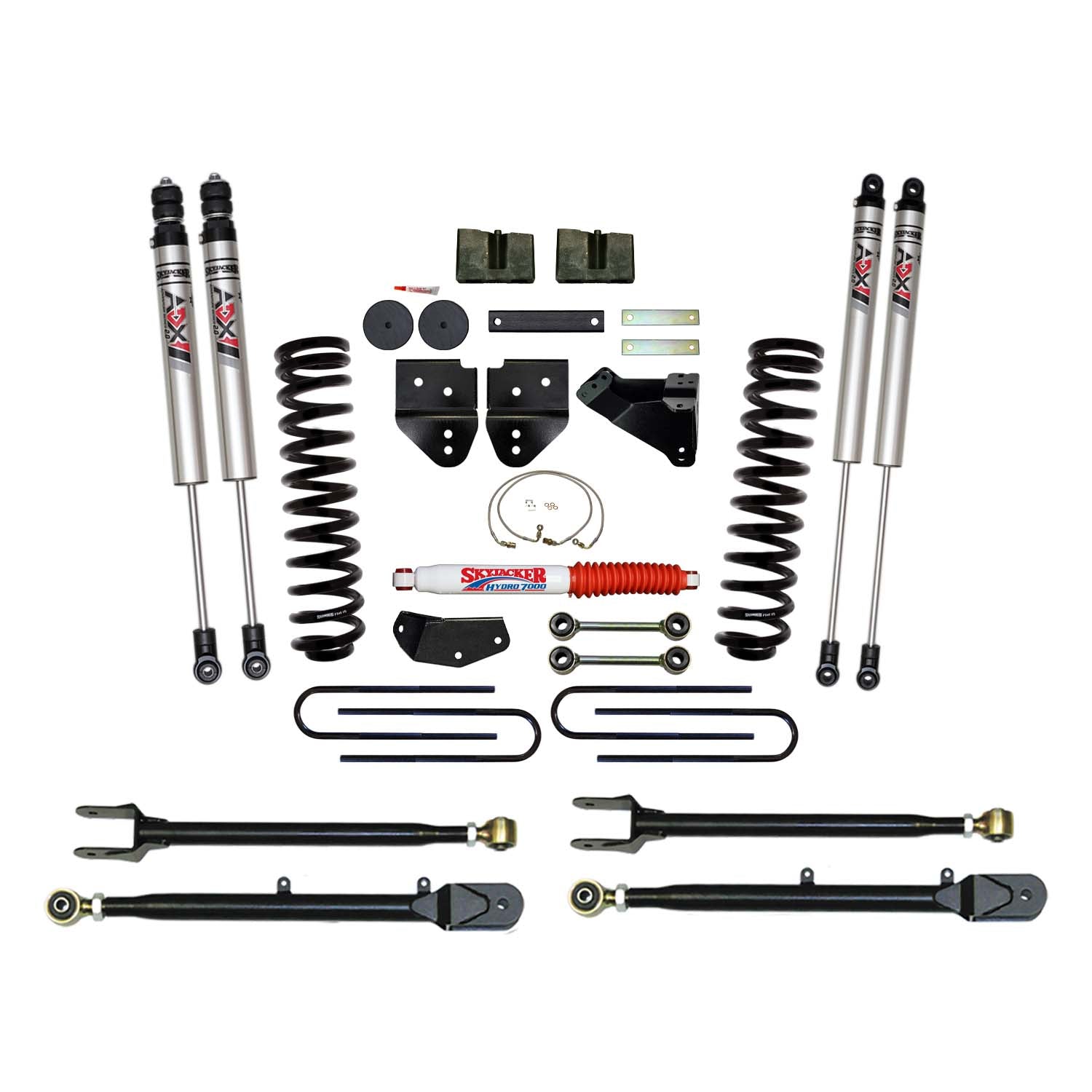 4 In. Suspension Lift Kit With ADX M2.0 Aluminum Monotube Shocks.