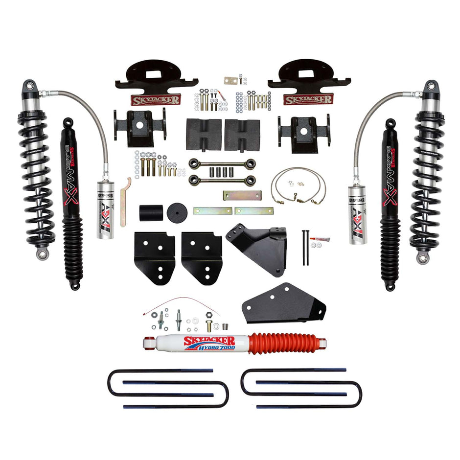 6 In. ADX 2.5 Remote Reservoir Coilover Lift Kit With Black MAX Shocks.