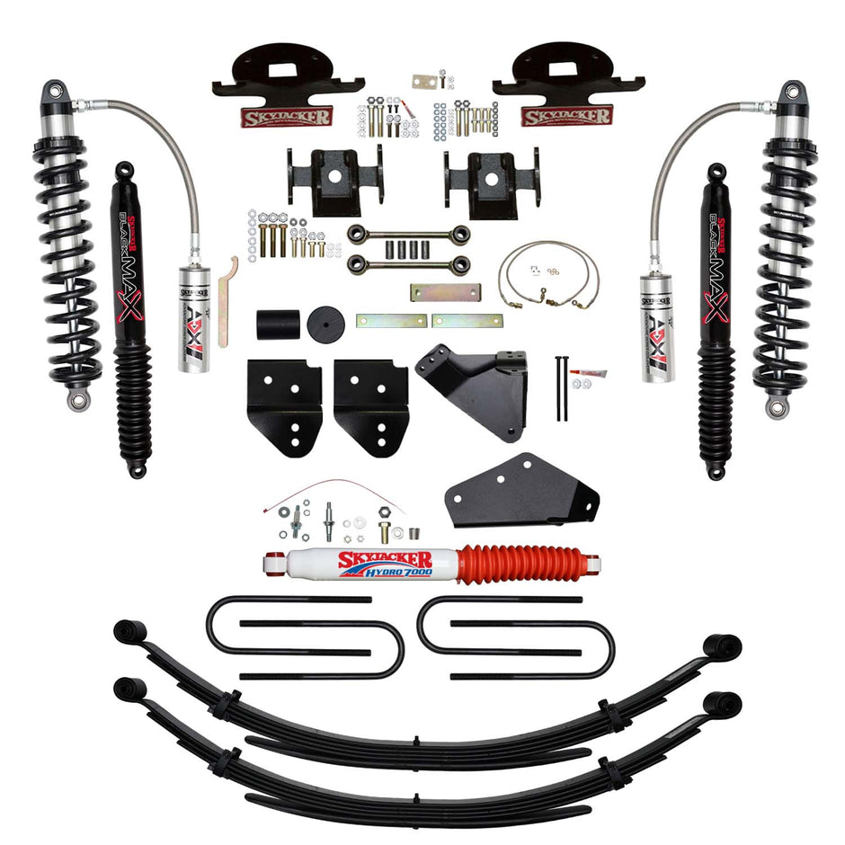6 In. ADX 2.5 Remote Reservoir Coilover Lift Kit With Black MAX Shocks.