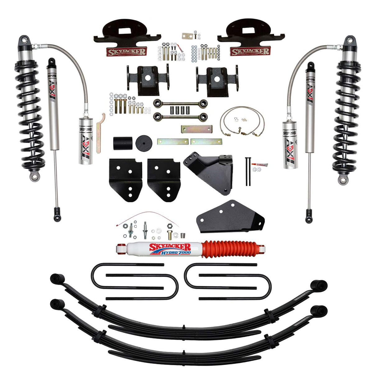 6 In. ADX 2.5 Remote Reservoir Coilover Lift Kit With ADX M2.0 Monotube Shocks.