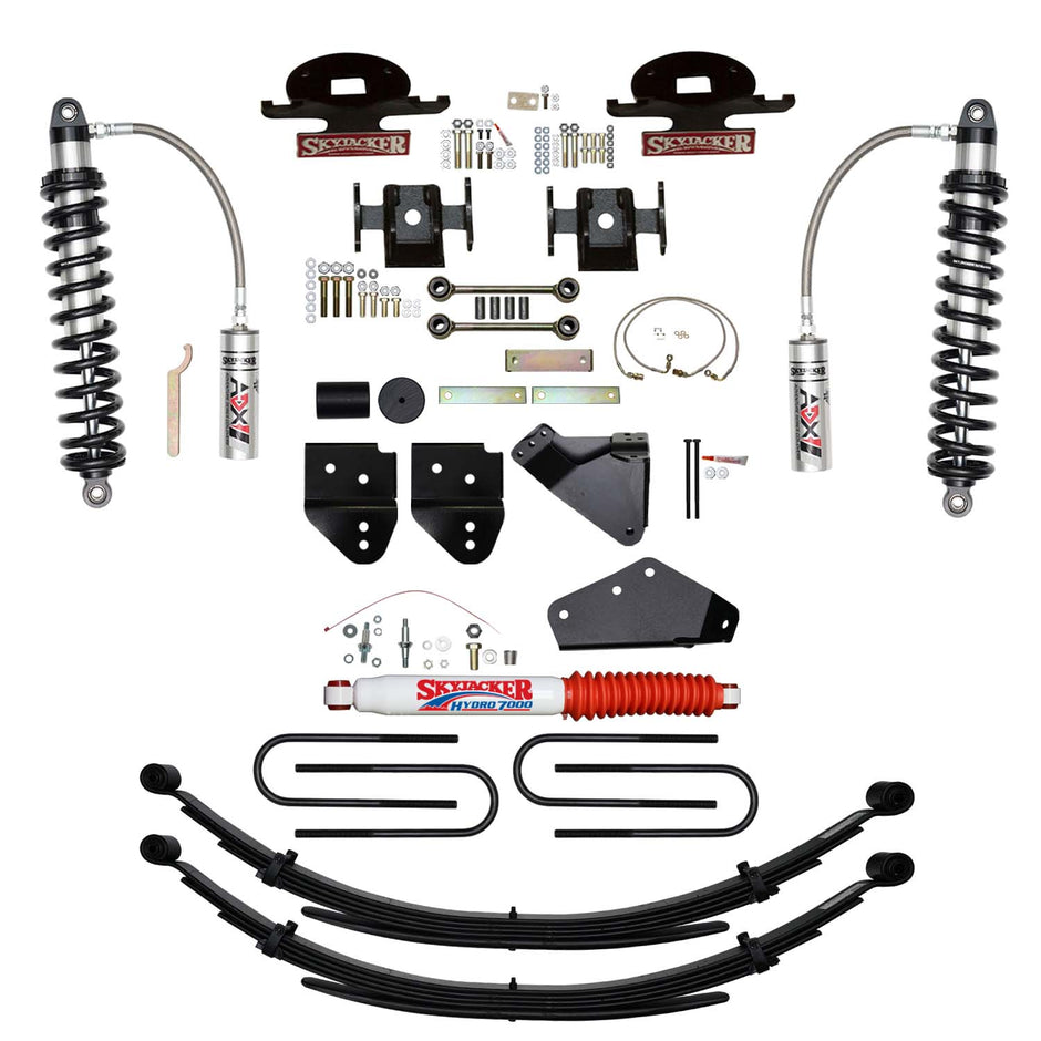 6 In. ADX 2.5 Remote Reservoir Coilover Suspension Lift Kit With Rear Springs.