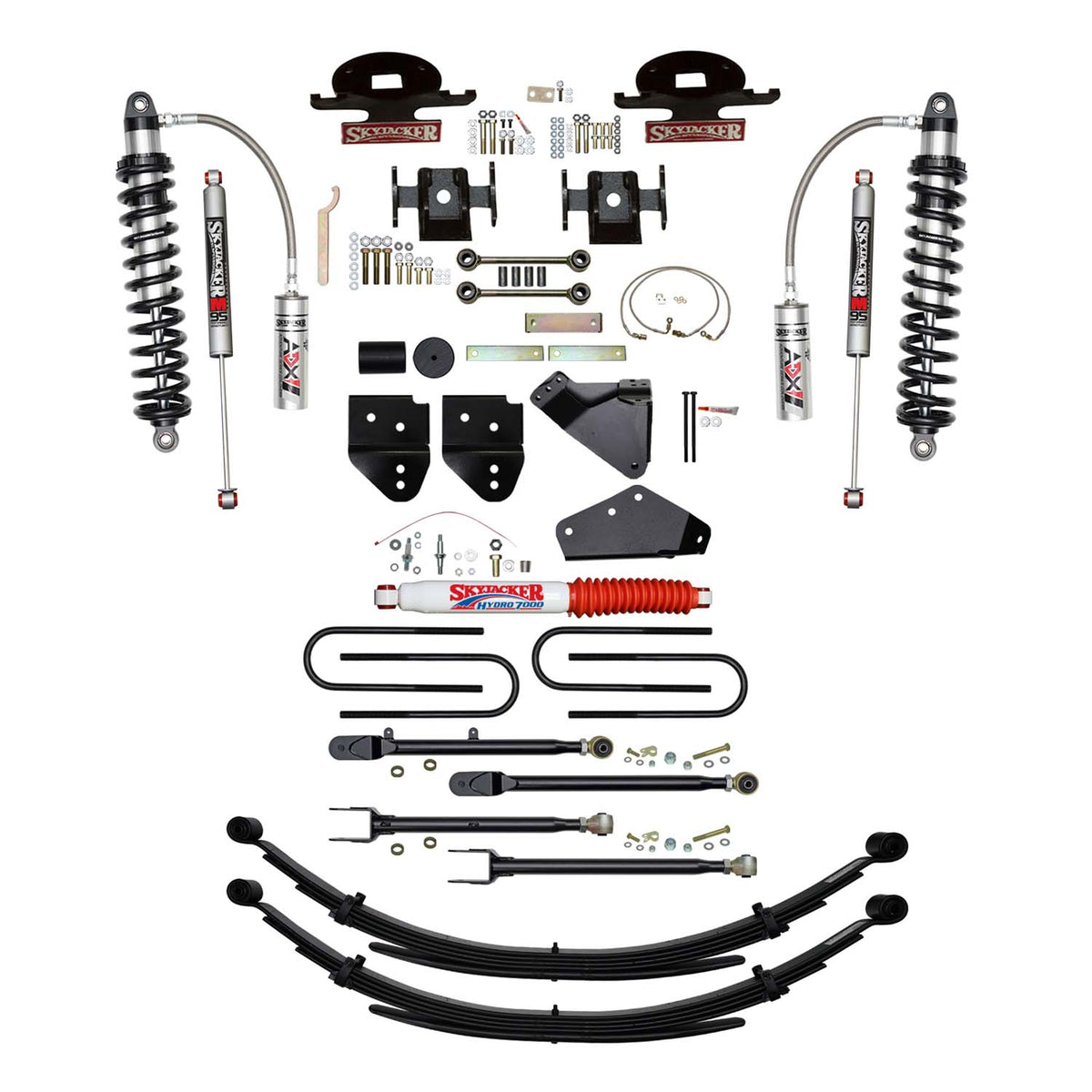 6 In. ADX 2.5 Coilover Lift Kit With 4-Link Conversion And M95 Monotube Shocks
