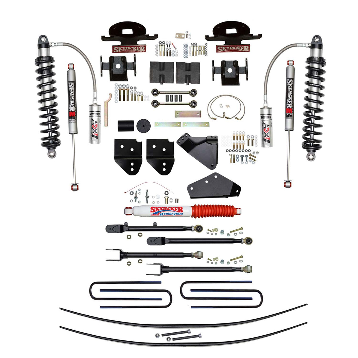 8.5 In. ADX 2.5 Coilover Lift Kit With 4-Link Conversion And M95 Shocks.