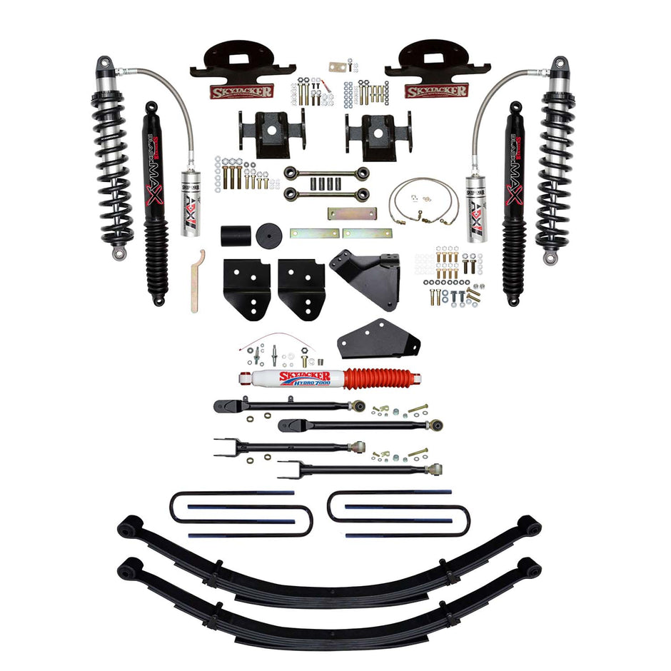 8.5 In. ADX 2.5 Coilover Lift Kit With 4-Link Conversion And Black MAX Shocks.