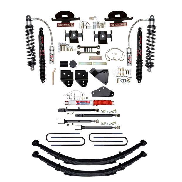 8.5 In. ADX 2.5 Coilover Lift Kit With 4-Link Conversion And Black MAX Shocks.