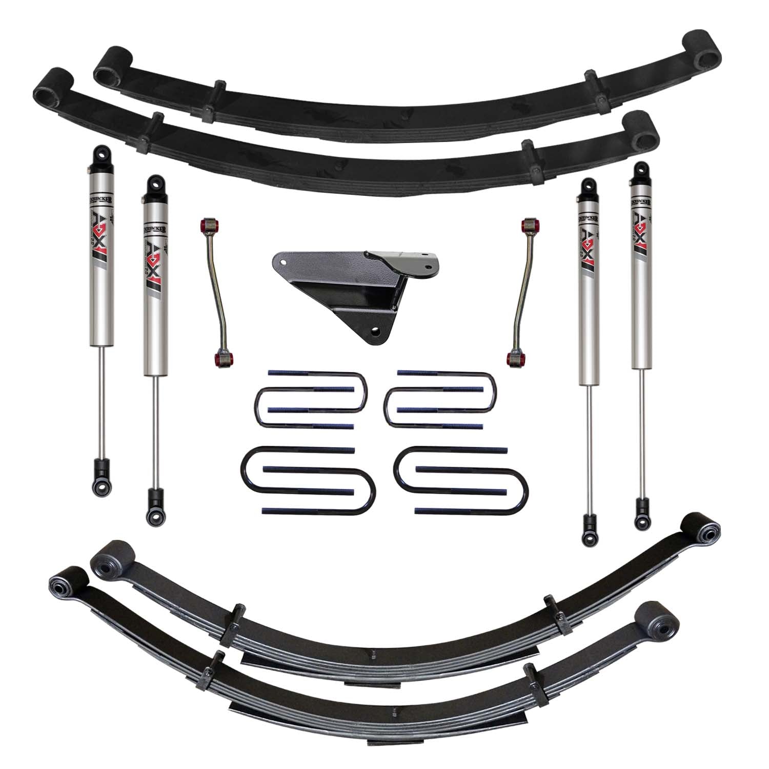 4 In. Suspension Lift Kit With ADX M2.0 Aluminum Monotube Shocks.