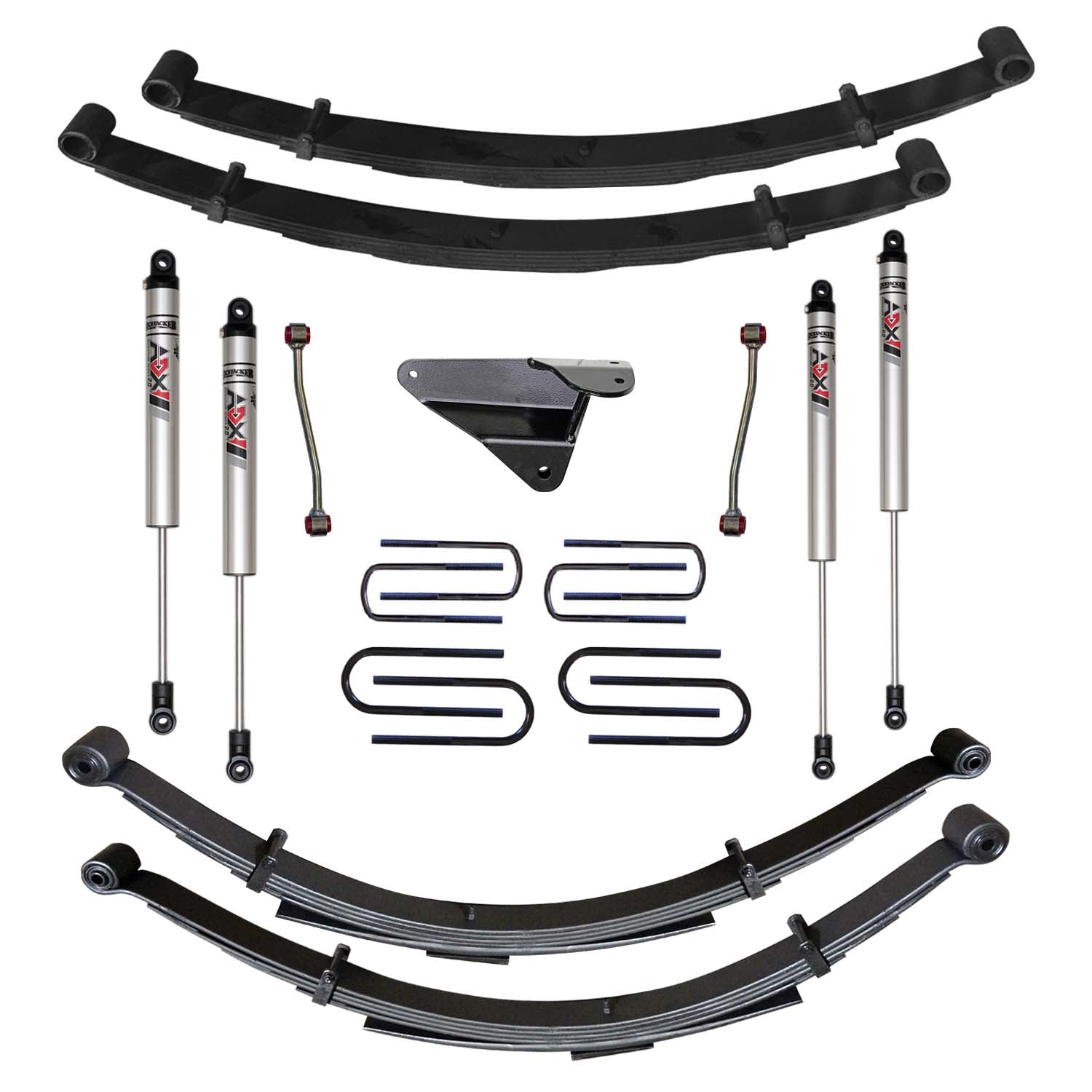 4 In. Suspension Lift Kit With ADX M2.0 Aluminum Monotube Shocks.