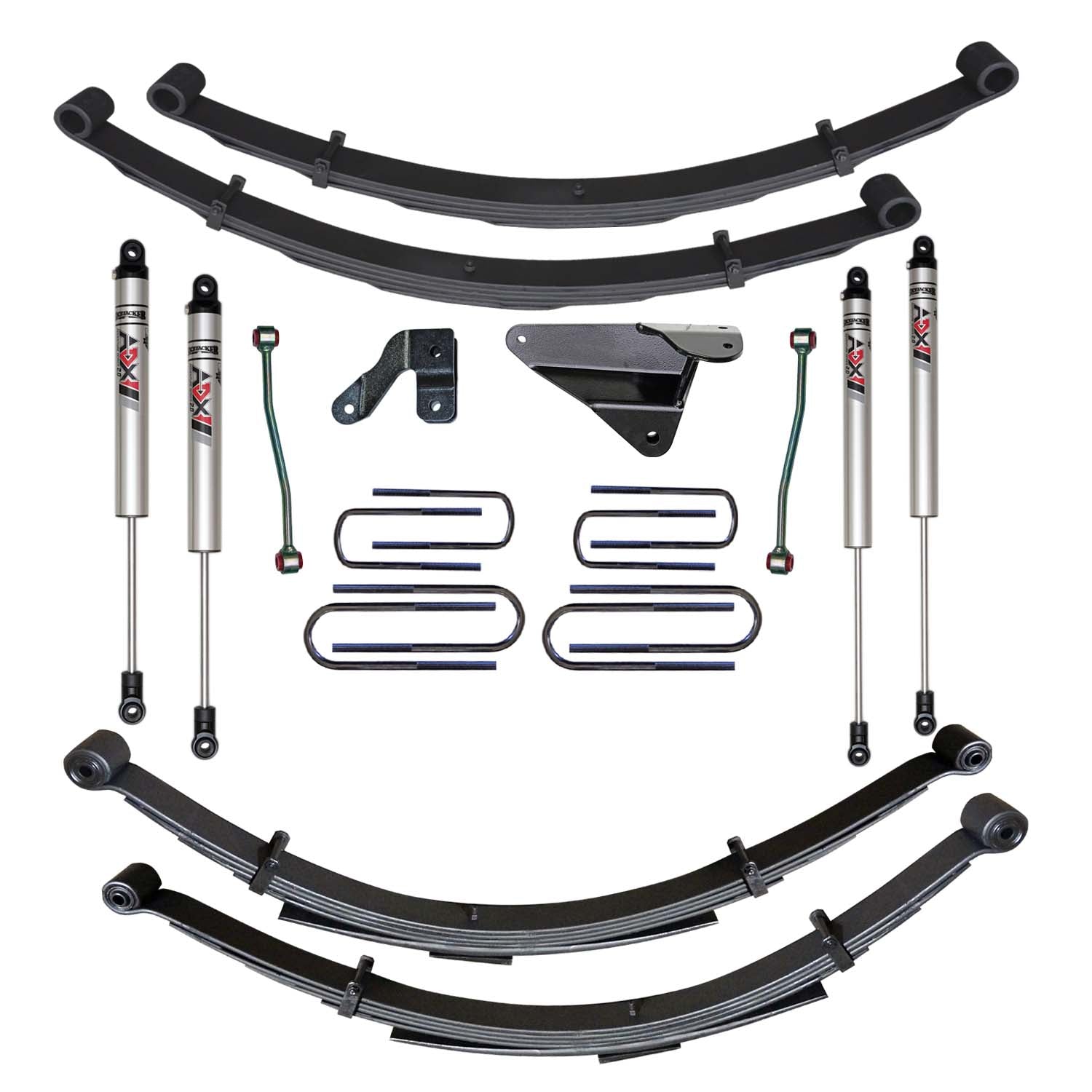 6 In. Suspension Lift Kit With ADX M2.0 Aluminum Monotube Shocks.