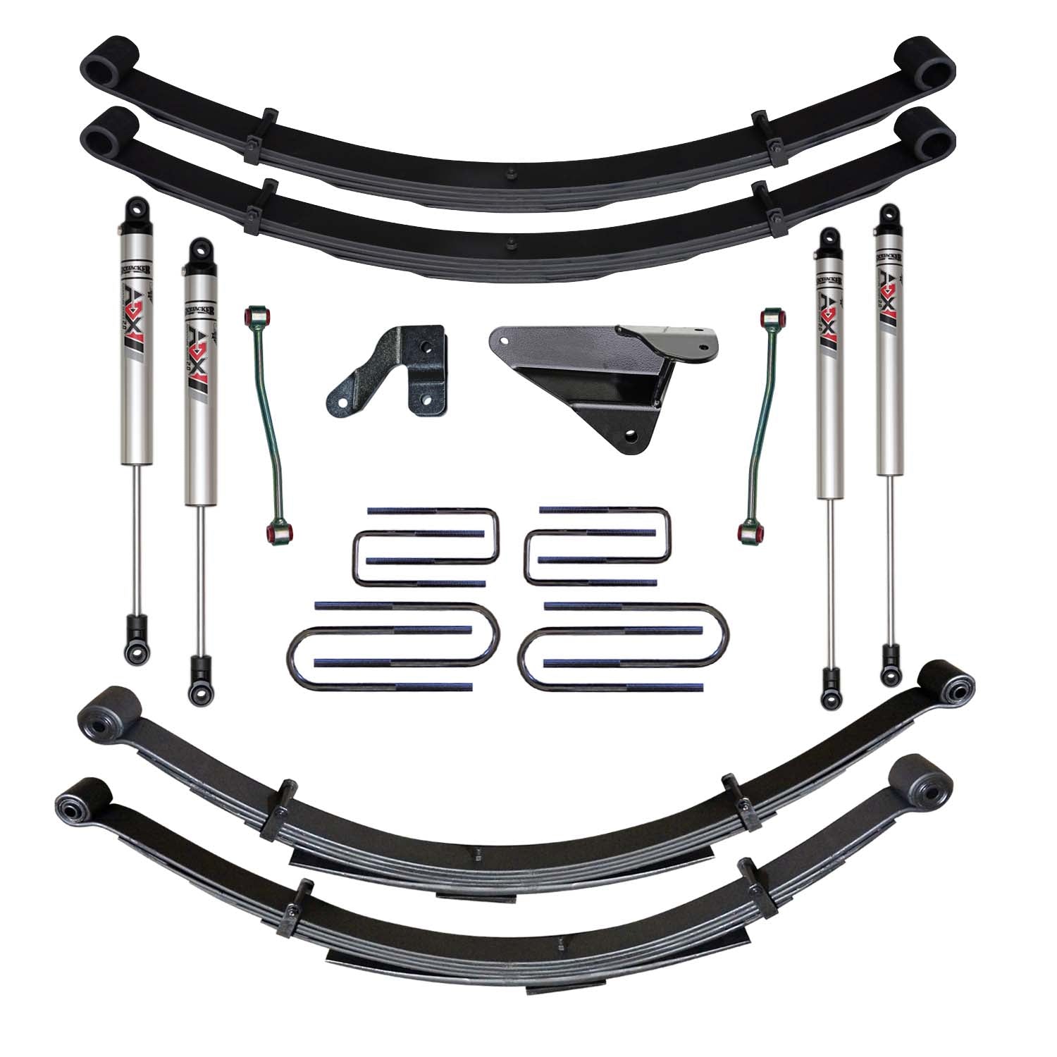 6 In. Suspension Lift Kit With ADX M2.0 Aluminum Monotube Shocks.