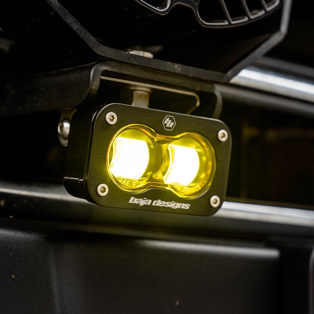 S2 SAE  Pair LED Spot  Baja Amber